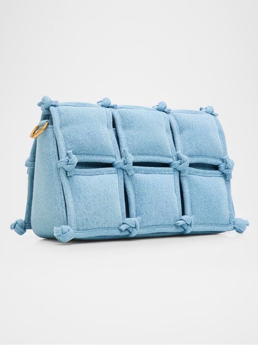 NWT CULT GAIA Puff Crossbody bag in “Vintage blue” denim